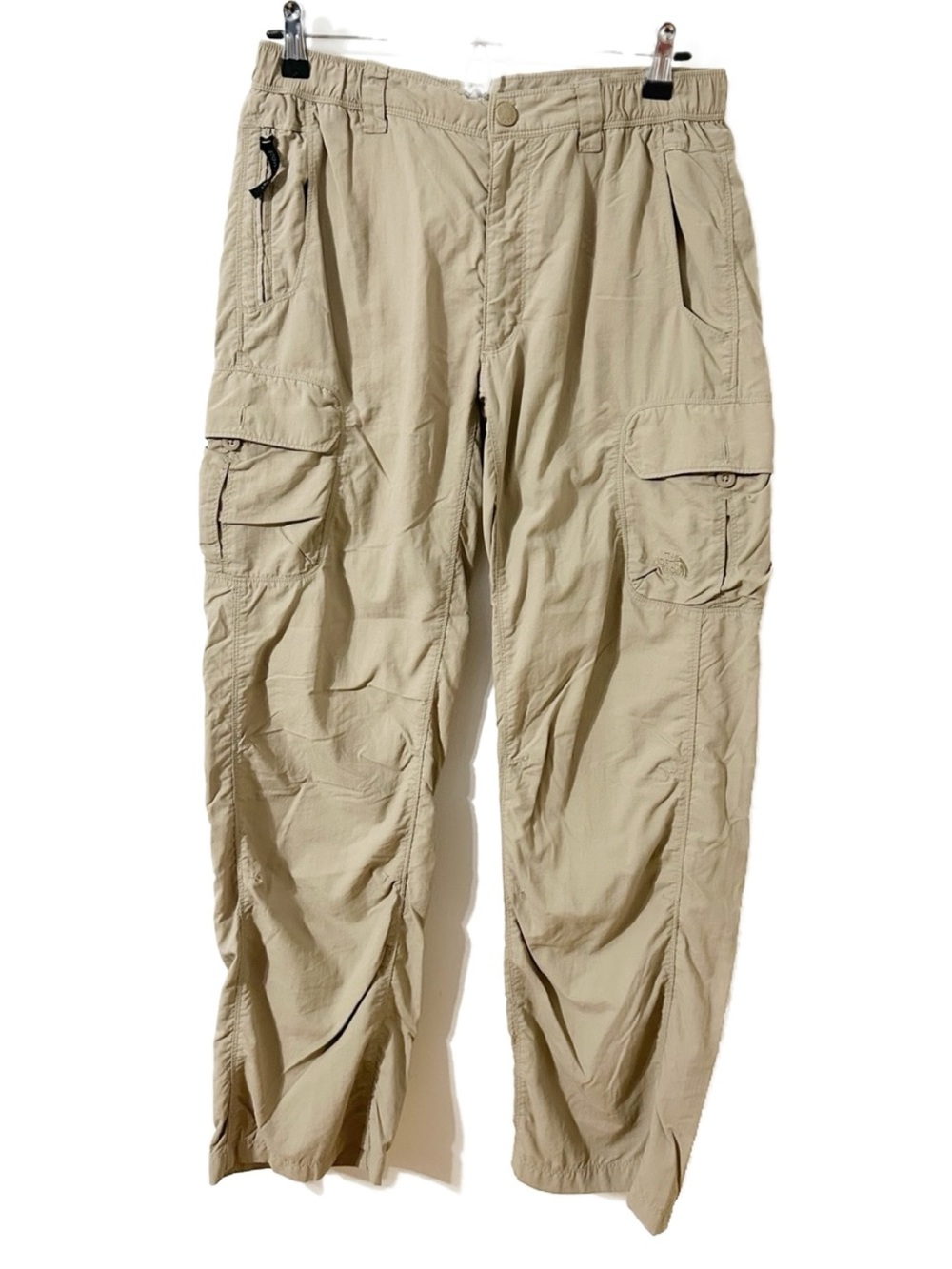 The North Face Khaki Cargo Pants Lightweight Nylon Utility Outdoor Pants Small